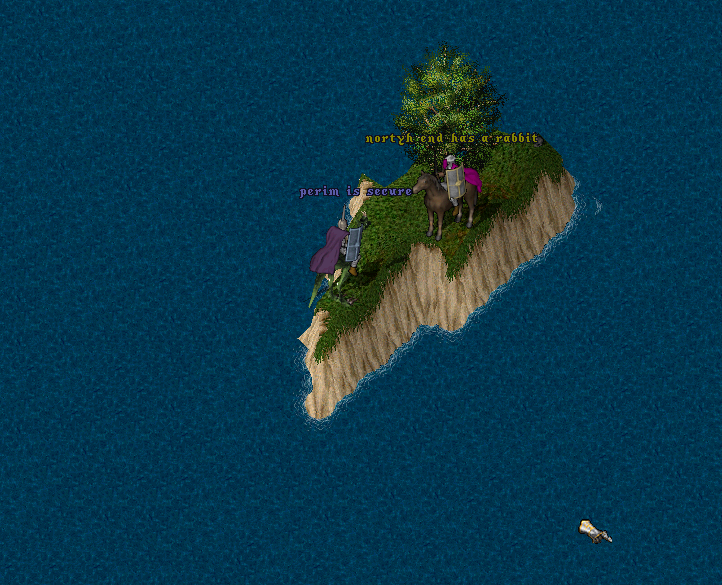 Pic Of the Day for Tuesday, January 24, 2012!
Terra Nova goes treasure hunting on a tiny island.  Perimeter check turns up a rabbit at the north end.