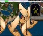 Pic of the day for Tuesday, July 17, 2012: Santa Clause Christmas event - Arriving at a blockade in Vesper