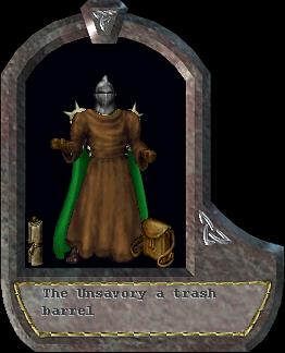 a trash barrel