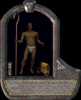 a machine gun