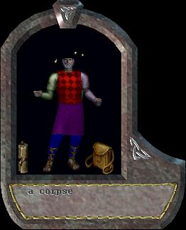 a corpse